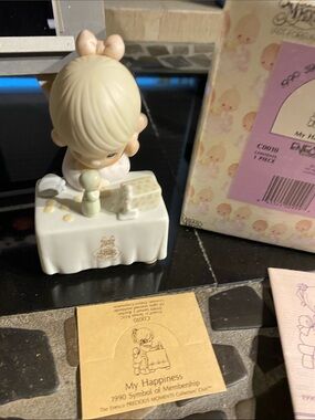 Precious Moments My Happiness Figurine in Cream and Pink